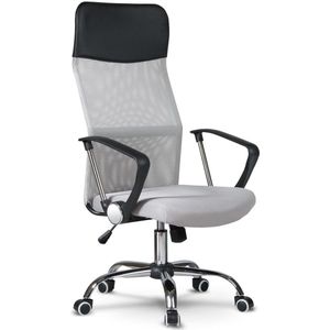 Bureaustoel - Grijs - Sydney Design - Ergonomisch - Ademend Materiaal