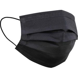 Mondkapje Wegwerp Zwart Mondmasker Mondkapje Wegwerp Mondkapjes Niet Medisch Universeel - 1x