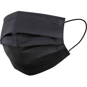 Mondkapje Zwart Wegwerp - Mondmasker Wegwerp - Mondkapje Wegwerp Zwart - Mondkapjes Wegwerp Zwart