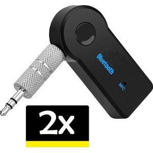 Bluetooth Adapter Draadloos Receiver Auto Carkit Muziek AUX Audio - 2 stuks