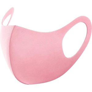 Wasbaar Mondkapje Roze Wasbaar Mondmasker Elastisch Mondkapjes