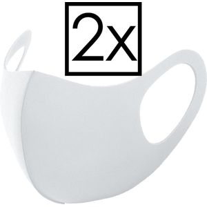 Mondkapje Wasbaar Universeel Mondmasker Wasbaar Niet Medisch Wit - 2x