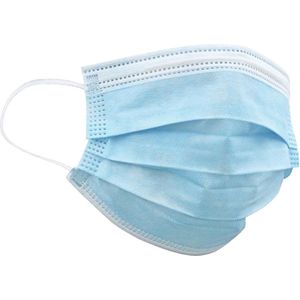 Mondkapje Wegwerp Mondkapjes Mondmasker - Niet Medisch - Blauw - 1x