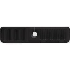 Waterval XL Siliconen Mat voor Keukenkraan – Anti lek tray Keuken Badkamer - Wastafel Splash Bescherming - Zwart 61CM