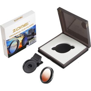 Zomei 37mm Oranje verloop Lens Telefoon Filter/ Oranjefilter/ Graduated Orange Filter – Clip-on opzetlens Filter Telefoon Camera voor iPhone Samsung