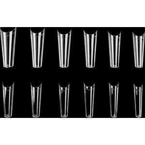 Exquis Soft Gel Kunstnagels - Nageltips Transparant Soft gel tips - 11 maten - 550 stuks