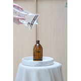 Wellmark - Handzeep - Bruin Glas - Messing Pomp - 500ml