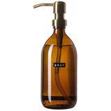Wellmark - Handzeep - Bruin Glas - Messing Pomp - 500ml