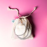 Wasbare wattenschijfjes (16 stuks) | Plasticvrij | 100% biologisch afbreekbare verpakking