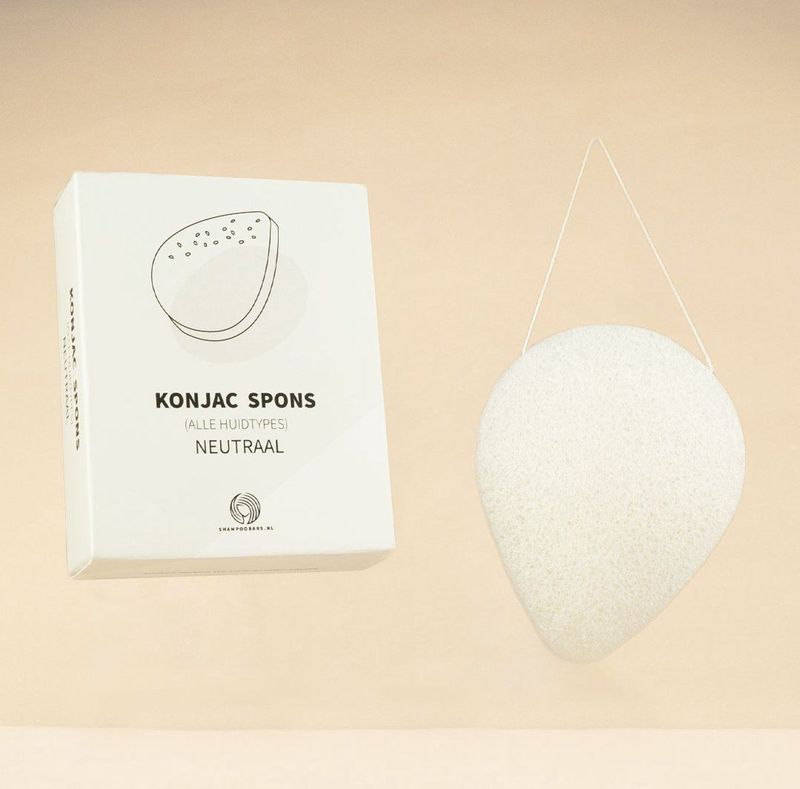 Konjac Spons Neutraal | 100% biologisch afbreekbare verpakking