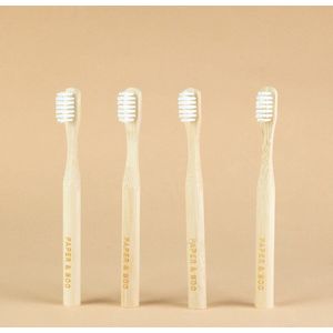 ShampooBars Bamboe tandenborstels kinderen 4st