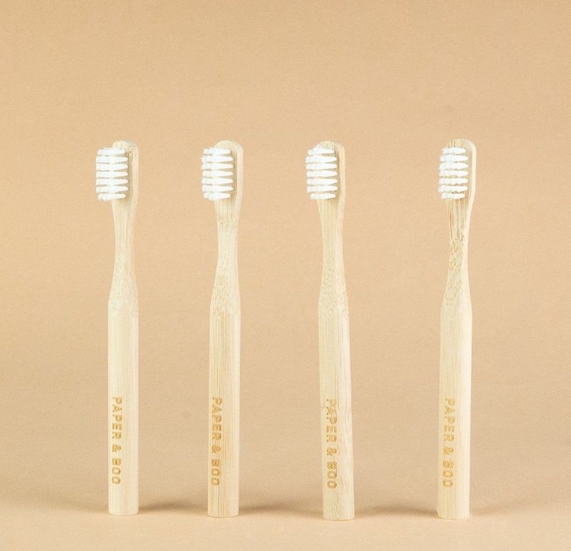 ShampooBars - Bamboe Tandenborstels - Kinderen - 4 Stuks