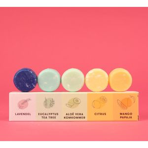 Shampoo Bars - Proefpakket - 5 Mini Bars - Duurzaam - Geschikt voor Alle Haartypes