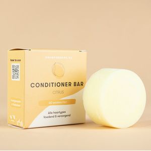 Conditioner Bar Citrus | Handgemaakt in Nederland | 100% biologisch afbreekbare verpakking
