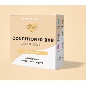 Conditioner Bar Jasmijn - Kamille | Handgemaakt in Nederland | 100% biologisch afbreekbare verpakking