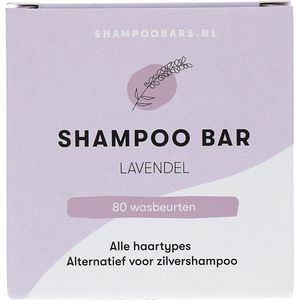 Shampoo Bar Lavendel | Handgemaakt in Nederland | SLS- & SLES-vrij | Dierproefvrij | Plasticvrij | Vegan | Crueltyfree | 100% biologisch afbreekbare verpakking
