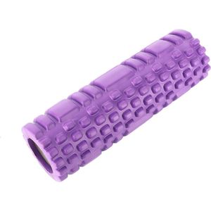 Fitness roller - Foam roller - Yoga massage roller - Yoga roller - EVA - Paars - 45cm