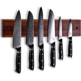 Magnetische messenhouder – Acacia Hout – Extra groot – 7 tot 9 messen – Messenstrip - VDN