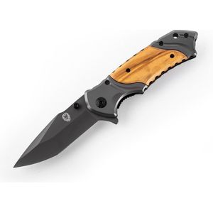 Survival zakmes outdoor – 1 hand open systeem en broekclip – 20 CM vouwmes – RVS