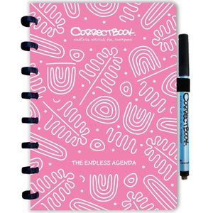 Correctbook Endless Agenda A5, uitwisbaar / herbruikbaar, Blossom Pink (roze)