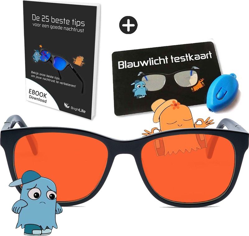 BrightLife Relax - Blauw licht bril - Computerbril - Blauw licht filter bril