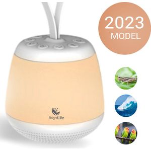 BrightLife White Noise Machine voor Baby en Volwassenen - Witte ruis - Slaaphulp - Nachtlampje - Oplaadbaar - Inclusief eBook