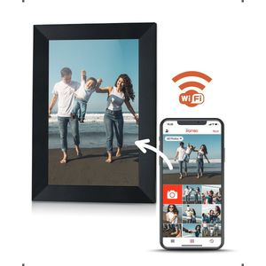 Digitale fotolijst met WiFi en Frameo App 10 inch Pora – HD+ IPS Display – Zwart Micro SD – Touchscreen