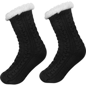 JAXY - Fleece Sokken - Grijs - Fleece - Ademend