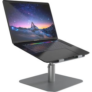 Thredo Aluminium Laptop Standaard/Houder - Verstelbaar en Draaibaar - Macbook / Laptop 10-17 Inch