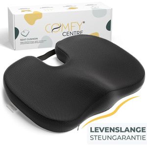 COMFYCENTRE - Ergonomisch Zitkussen - Orthopedisch - Traagschuim - Zwart