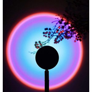 SEFID Sunset lamp - Zonsondergang projector - Sfeerverlichting binnen - Golden Hour - sterren verlichting - hoeklamp - Rainbow