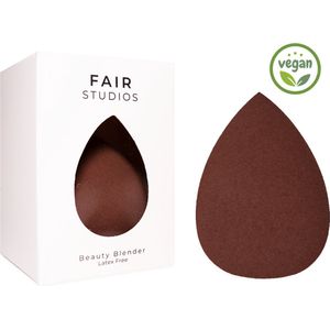 Premium Beauty Blender - Make Up Spons - Latexvrij - Voor Foundation, Blush & Primer - Speciaal Aero-Memory Foam - FAIR STUDIOS - Make Up Sponge - Beautyblender - Bruin