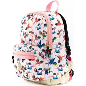 Pick En Pack Birds Backpack M Soft Pink