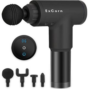ExCorn - Massage Gun - Professioneel Gebruik - Massage Pistool - Zwart - 6 Standen