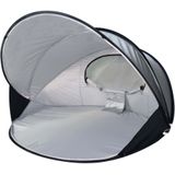 Deryan Luxe Pop Up Strandtent XXL - Anti-UV 50+ - Zilver