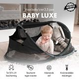 DERYAN Reisbedje Pop-up Baby Luxe met Klamboe Zwart