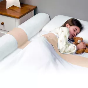 The Shrunks PREMIE Sleep Protection Inflatable Bed Rails (2 Pack) - Safe and Portable Toddler Bed Guard/Cot Bumpers for Travel, Vacation or Home Use, 122x18x10cm Fits Under Bed Sheet