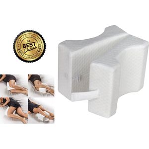 OneVida® - 2-in-1 Kniekussen - Orthopedisch - Multifunctioneel - Betere nachtrust - Zwangerschapskussen - Traagschuim - Verlicht pijn