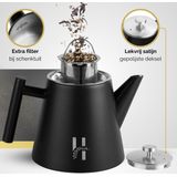 Theepot - Glanzend Rood - Keramiek