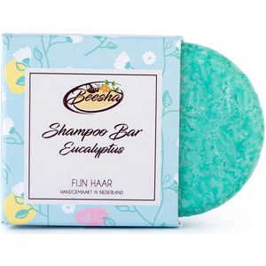 Beesha Shampoo Bar Eucalyptus | 100% Plasticvrije en Natuurlijke Verzorging | Vegan, Sulfaatvrij en Parabeenvrij | CG Proof