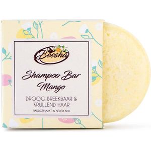 Beesha Shampoo Bar Mango | 100% Plasticvrije en Natuurlijke Verzorging | Vegan, Sulfaatvrij en Parabeenvrij | CG Proof