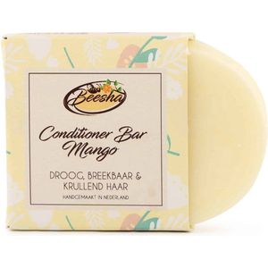 Beesha Conditioner Bar Mango | 100% Plasticvrije en Natuurlijke Verzorging | Vegan, Sulfaatvrij en Parabeenvrij | CG Proof