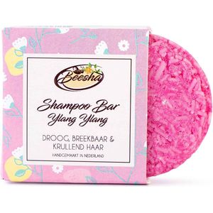 Beesha Shampoo Bar Ylang Ylang | 100% Plasticvrije en Natuurlijke Verzorging | Vegan, Sulfaatvrij en Parabeenvrij | CG Proof