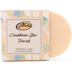 Beesha Conditioner Bar Perzik | 100% Plasticvrije en Natuurlijke Verzorging | Vegan, Sulfaatvrij en Parabeenvrij | CG Proof