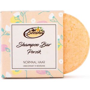 Beesha Shampoo Bar Perzik | 100% Plasticvrije en Natuurlijke Verzorging | Vegan, Sulfaatvrij en Parabeenvrij | CG Proof