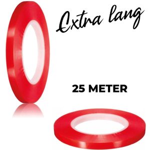 24ME® 25 Meter Zeer Dun Transparant Dubbelzijdig Tape - Ultra Strong - Montagetape - Dubbelzijdige Tape - Voor binnen- en buitengebruik
