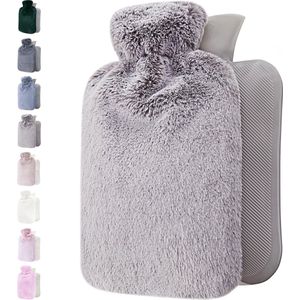 Qomfor - Kruik - Lichtgrijs - 1,8 Liter - Extra Zachte Hoes