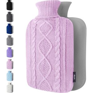 Qomfor - Warmwaterkruik - Gebreide Hoes - 1,8 Liter