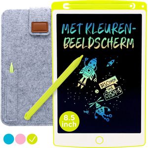 LCD Tekentablet Kinderen ""Groen"" 8.5 inch - Digitaal Notitieblok - Cadeau - Kadootjes - Kado - Educatief Speelgoed 4 Jaar - 5 Jaar - Writing Tablet - Notitiebord - Tekenblok - Cadeau Jongen 3 Jaar - 7 Jaar - 8 Jaar - 9 jaar - Educatief Speelgoed