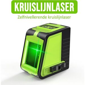 Kruislijnlaser - Groene laser - Magnetisch op te hangen - Bouwlaser- Waterpas